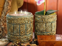 Mark Montano Clay Baroque Candle